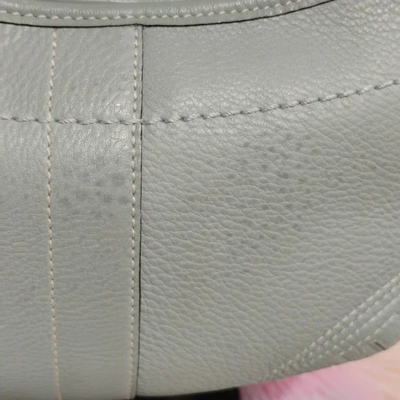 Authentic Coach Y2K Small Blue Pebbled Leather Shoulder Bag - Picture 4 of 16